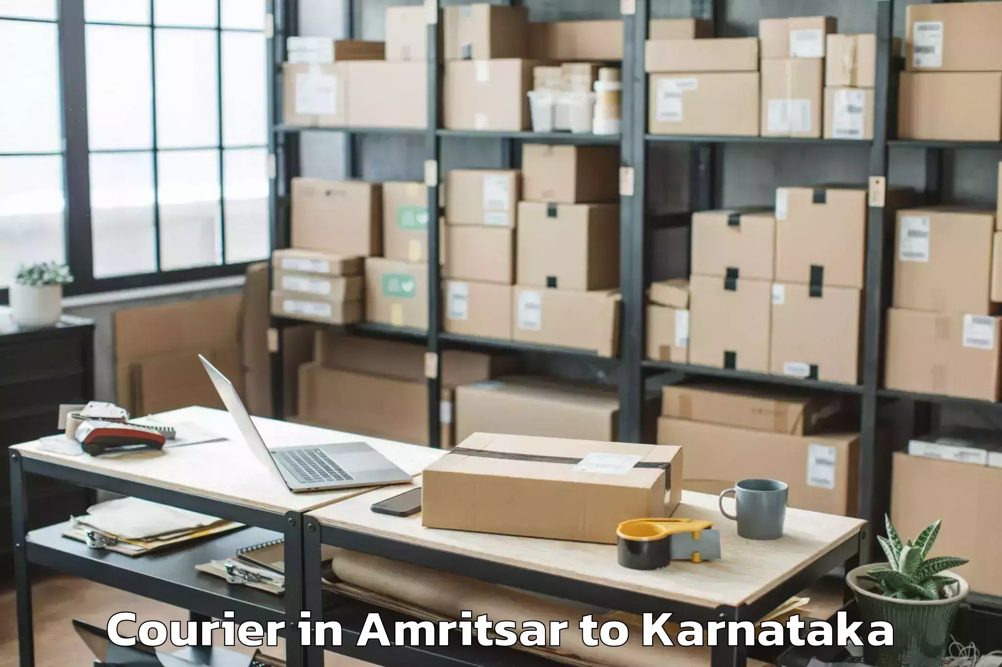 Leading Amritsar to Harapanahalli Courier Provider